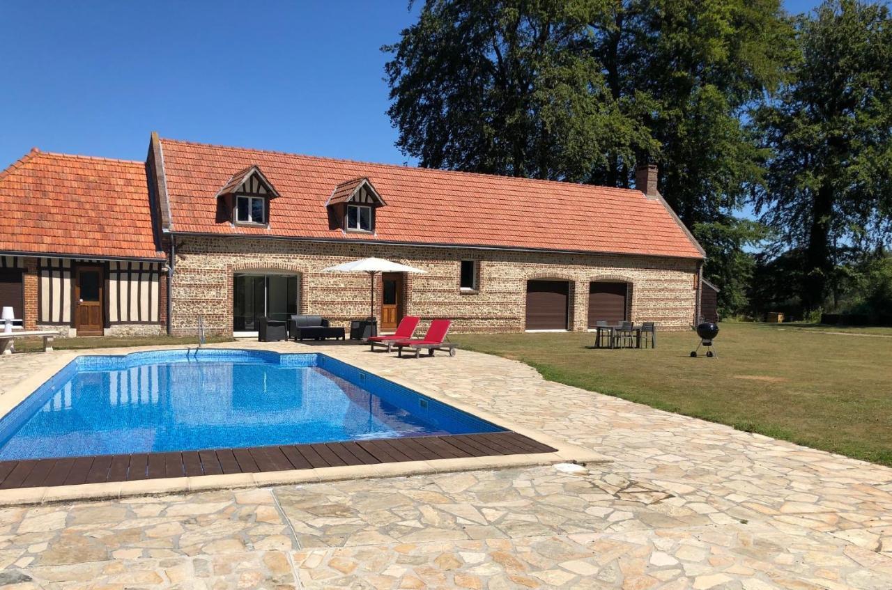 Clos Celeste - Campagne D Etretat Avec Piscine Et Spa Ecrainville ภายนอก รูปภาพ